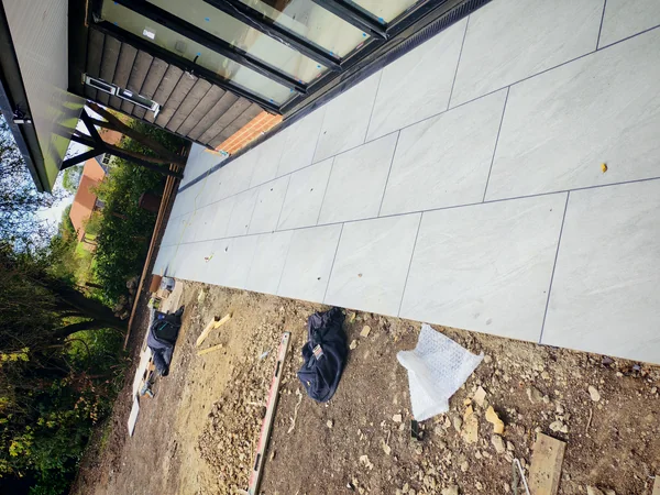 Sub-base compacted — Consolidated and levelled before laying